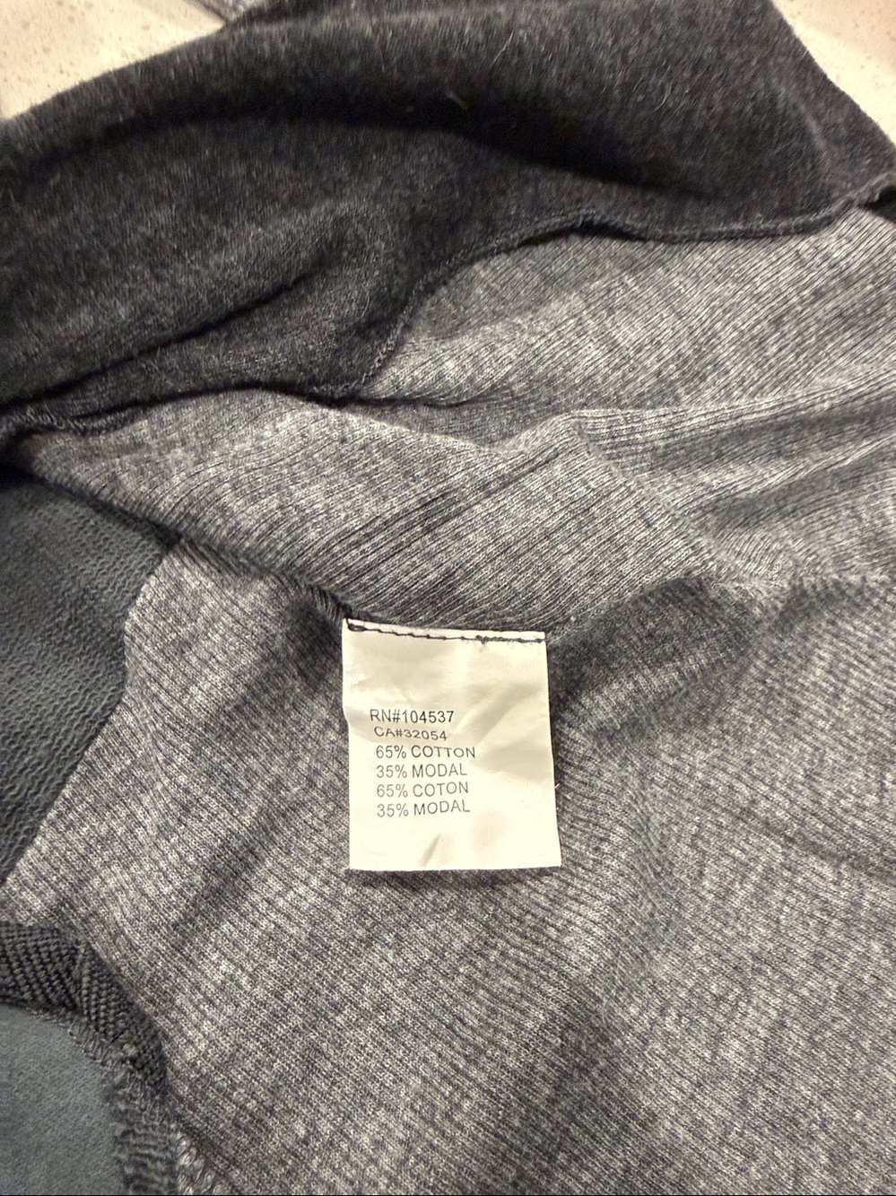 Anthropologie TINY Brand Boho Patchwork Tie-Front Sweater Jacket - Gray Multi - Picture 9 of 9